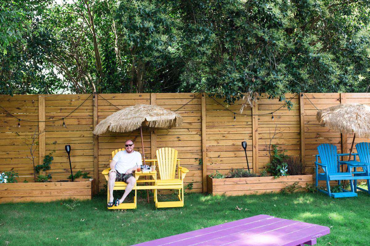 Sitting outside in the shade can even be taxing when you have had COVID-19.