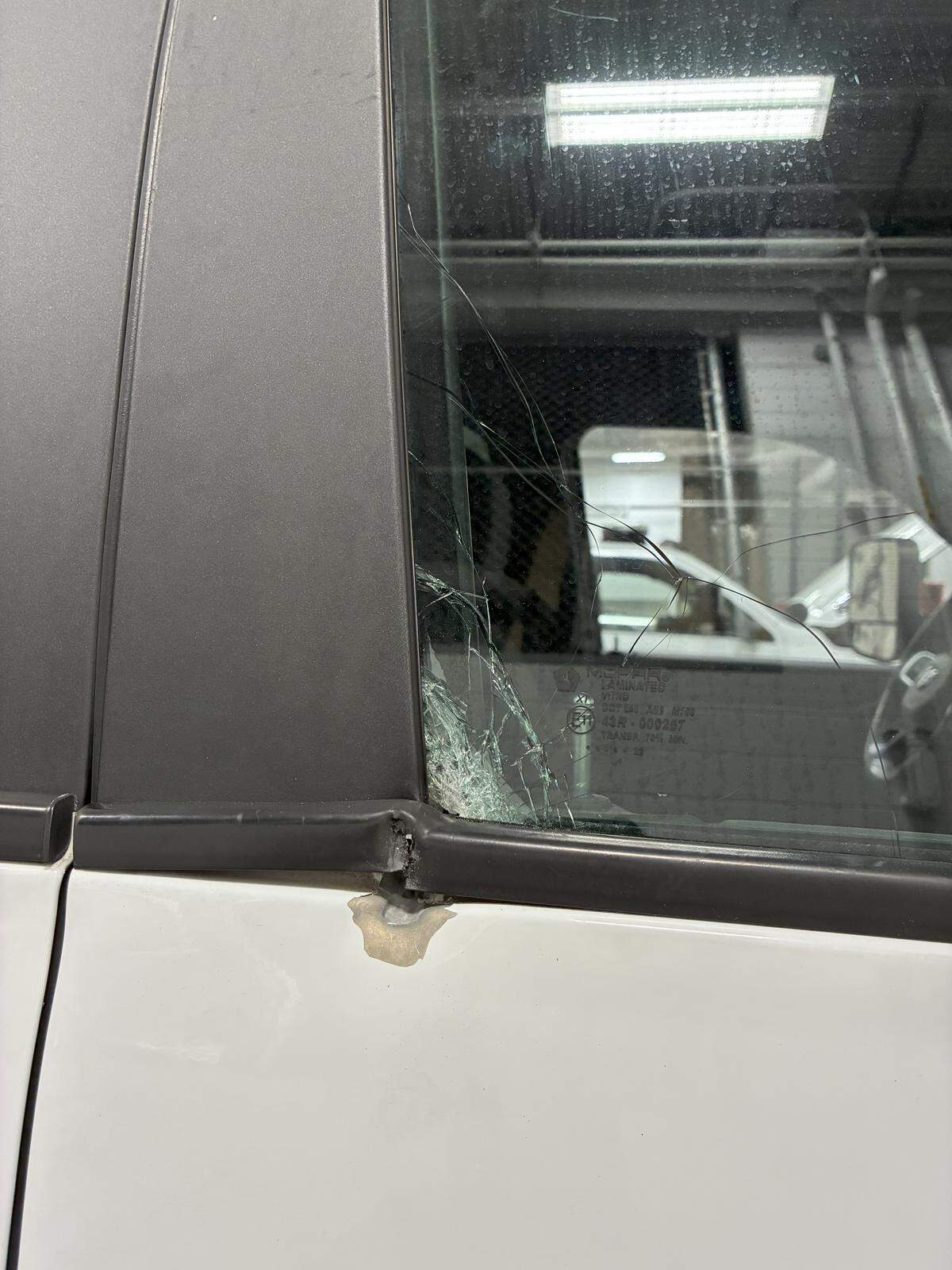 A bullet hit the passenger window of an ambulance early Thursday morning while the crew transported a sick patient, MEDIC said. Charlotte-Mecklenburg police said the ambulance was not the target.