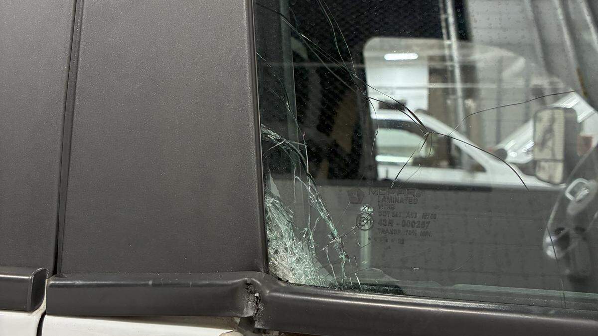 A bullet hit the passenger window of an ambulance early Thursday morning while the crew transported a sick patient, MEDIC said. Charlotte-Mecklenburg police said the ambulance was not the target of the shooting.