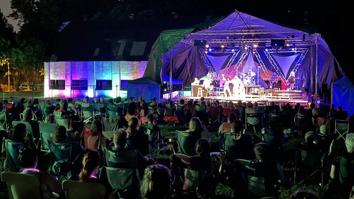 “Rock of Ages” is being performed at an outdoor field off of Monroe Road.