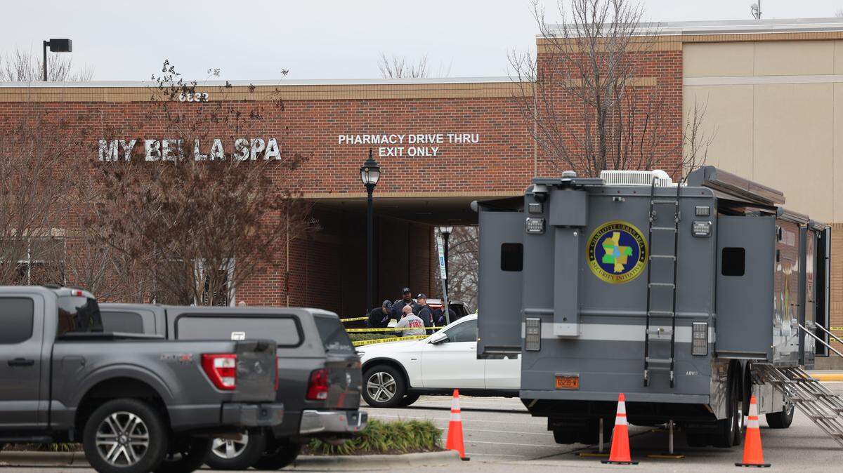 Mint Hill authorities converged on a shopping center Friday, Dec. 26, 2025. Two officers were shot, and a suspect is dead, officials said.