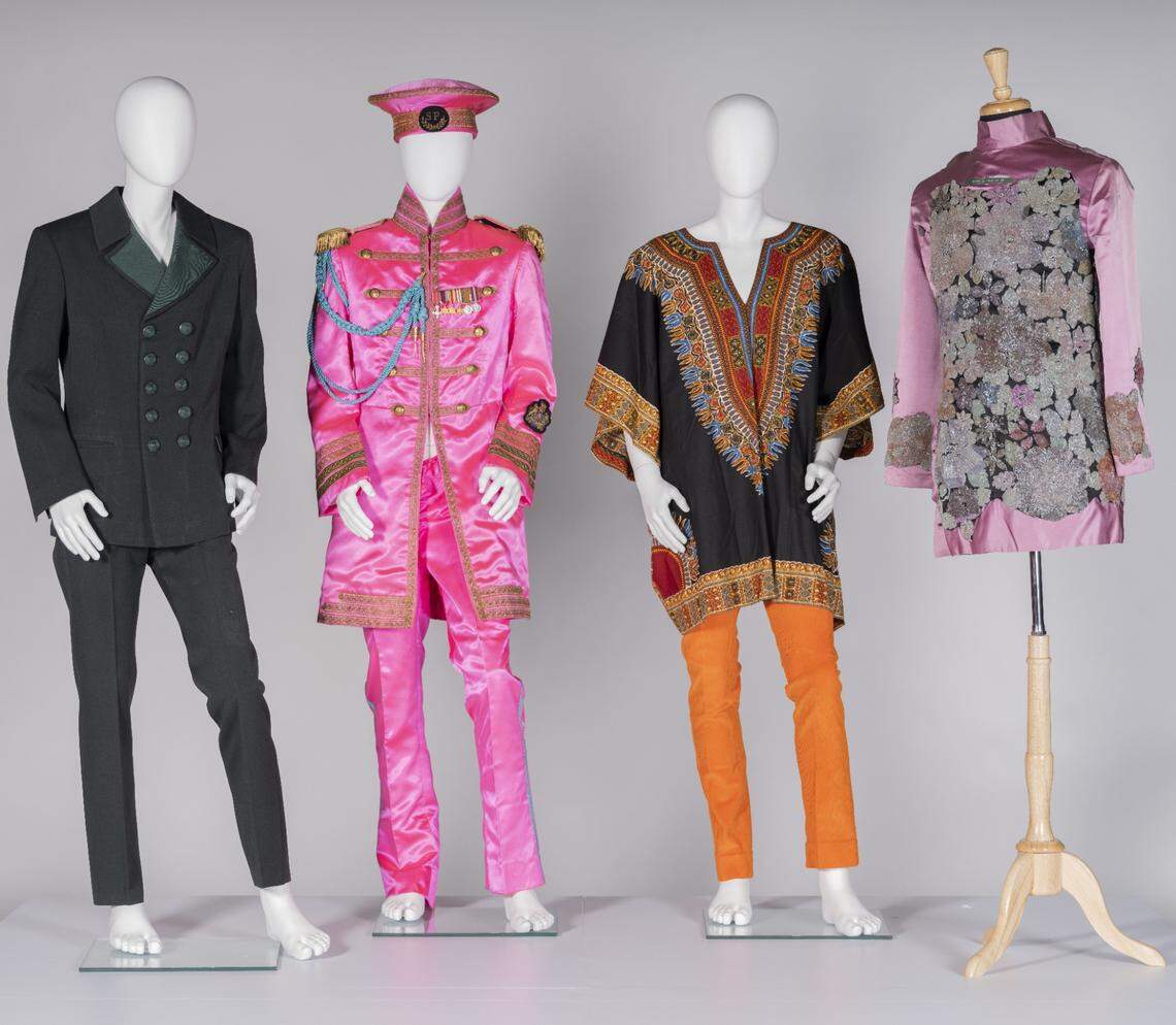 Some classic threads belonging to Ringo Starr during the ’60s heyday of The Beatles. “Beats & Threads” collaborator Gary Astridge was amazed as Starr was that the clothes still fit all those years later.