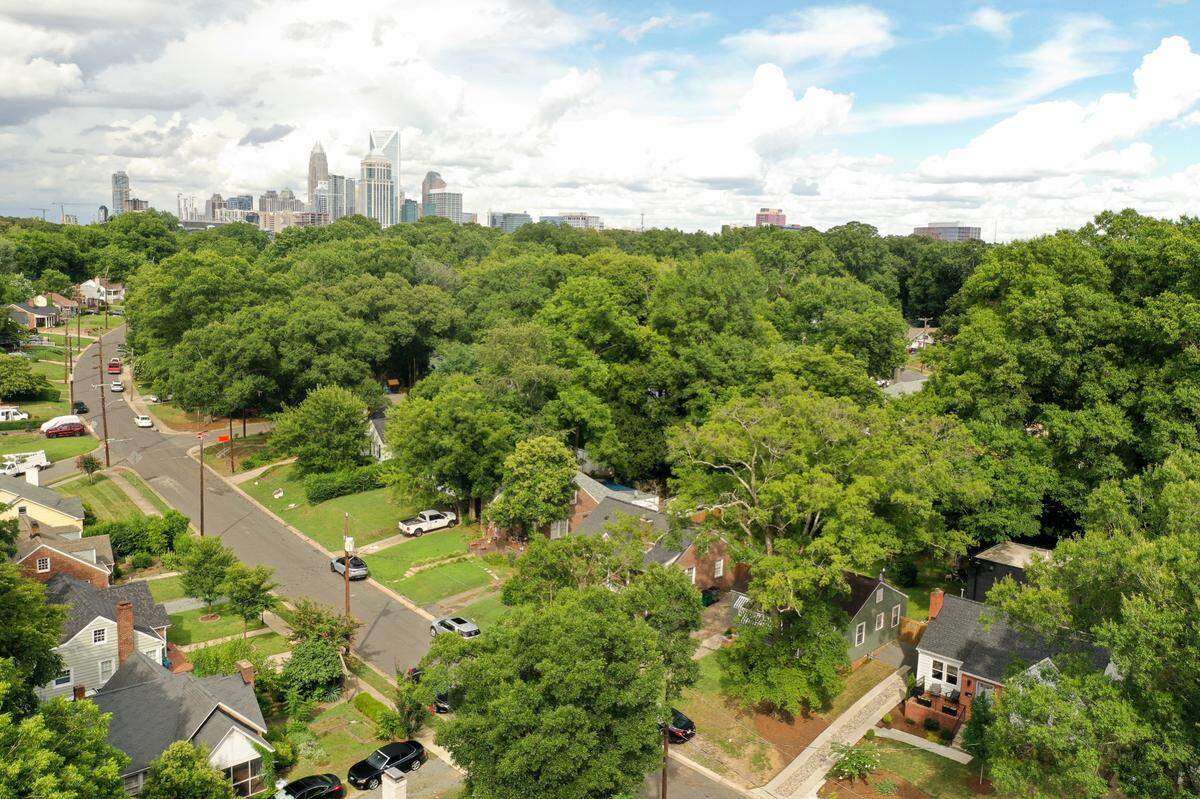 A aerial view of the Wilmore neighborhood.