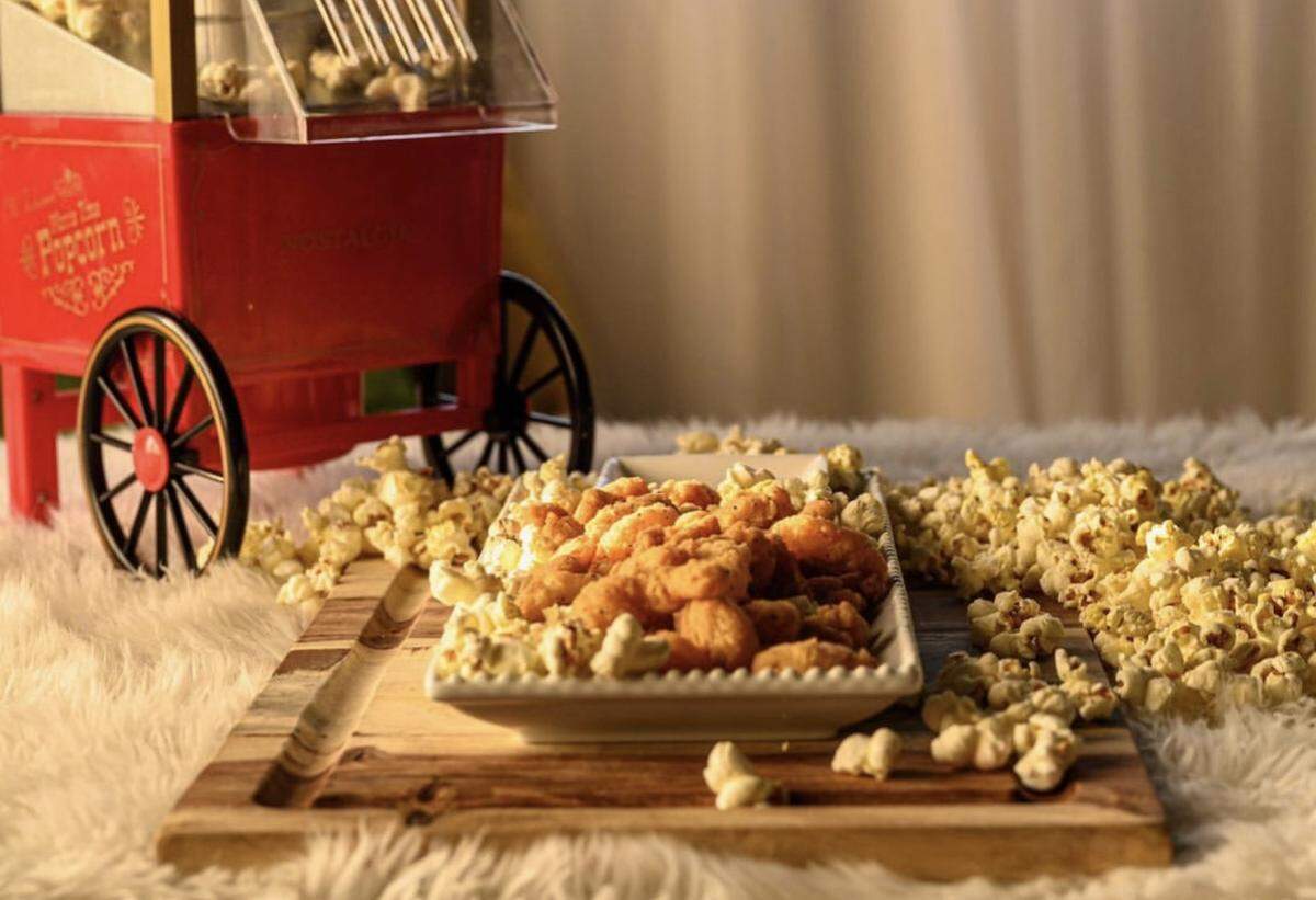 Popcorn Poppin Shrimp at Deluxe, The Fine Art of Dining.