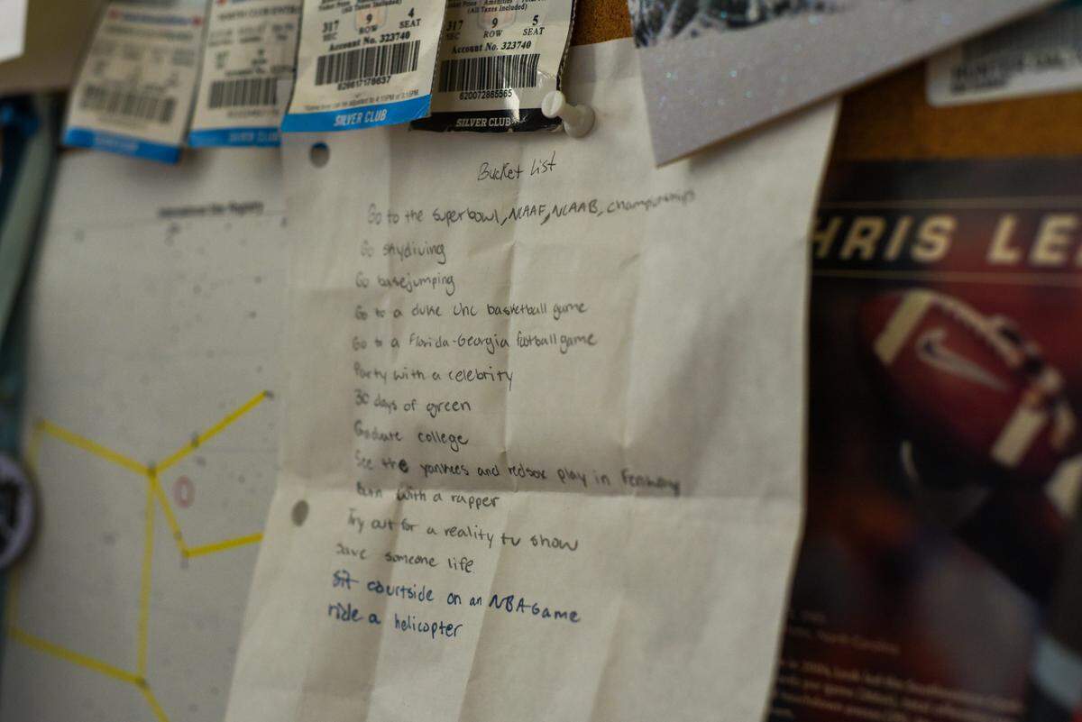 Hunter Dalton’s bucket list hangs in his room, which has remained relatively untouched since the 23-year-old died after taking a line of fentanyl-laced cocaine in 2016. “Save someone’s life,” the third to last entry reads.