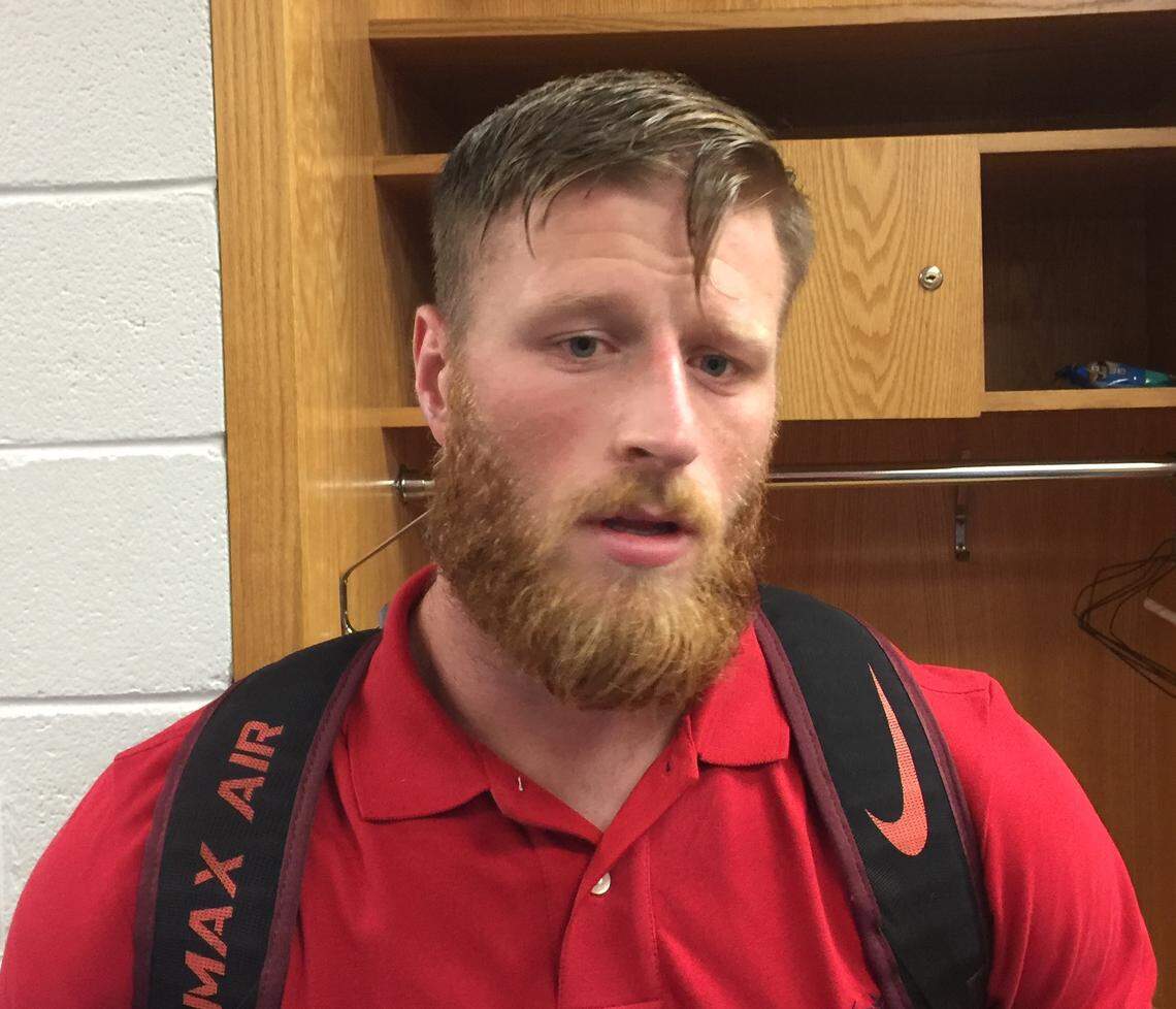 Joey Slye, Virginia Tech’s all-time leading scorer, kicked in place of Graham Gano in the Carolina Panthers’ Week 1 exhibition win vs. Chicago and made three field goals, including a 55-yarder.