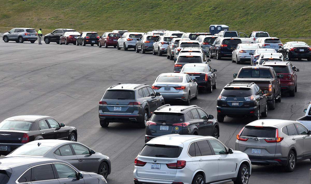 Charlotte Motor Speedway became the first major professional sports venue in North Carolina to open its gates for a mass vaccination site against COVID-19 on Friday, January 22, 2021. The vaccinations were by appointment only and Atrium Health administered over 16,000 vaccinations to people who are at least 65 years old. The track is in Concord, NC.