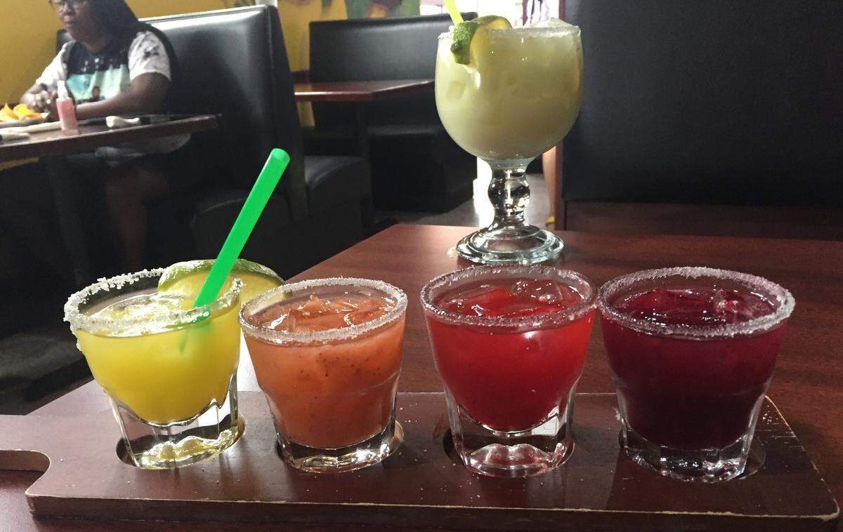 You can get a margarita flight anytime at Los Cantaritos in Rock Hill.