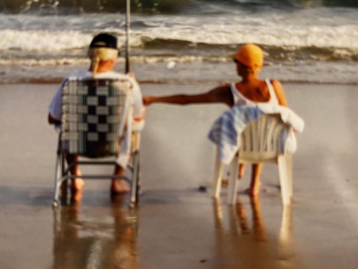 Dahl and Jane Carnes at Holden Beach.