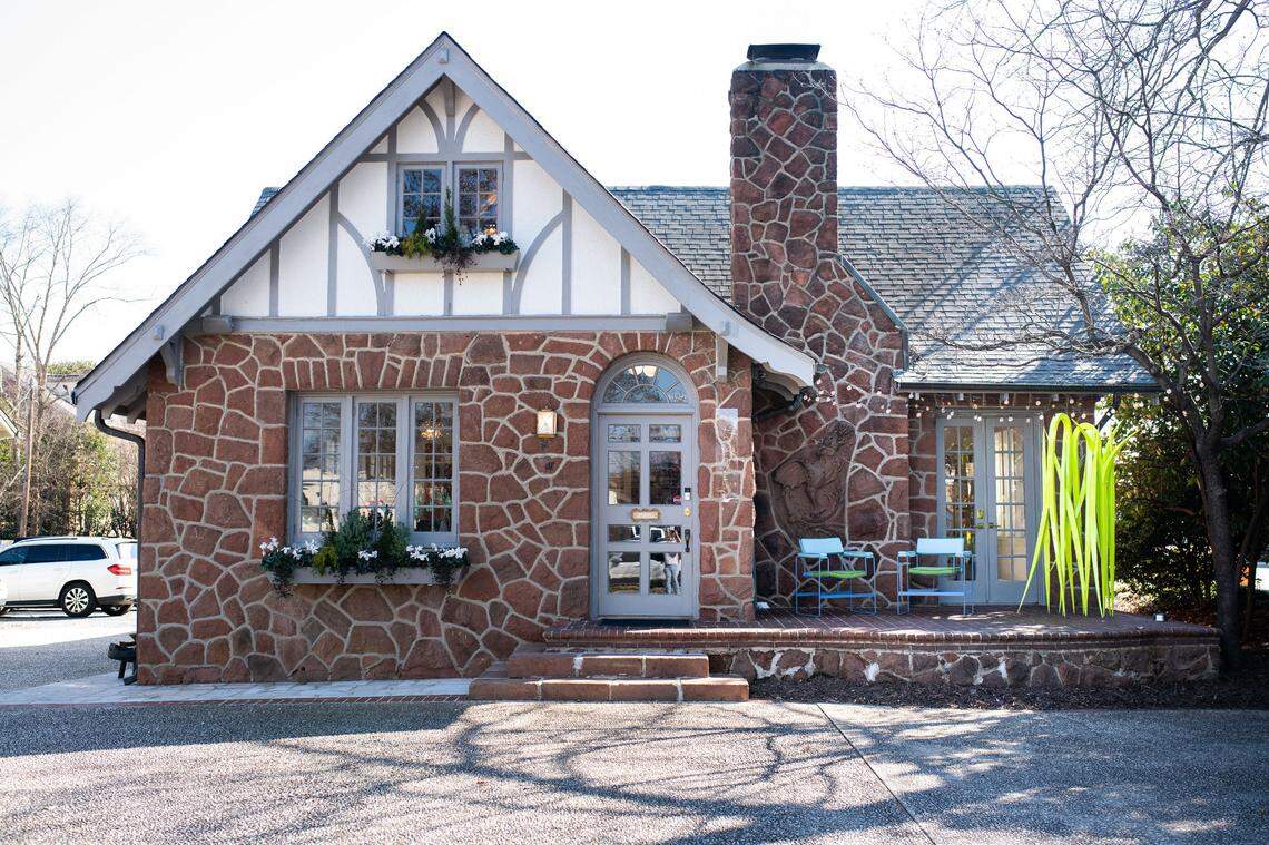 Irina Toshkova located her new art consultancy business in this iconic stone house in the Eastover area which used to house Circa Interiors.