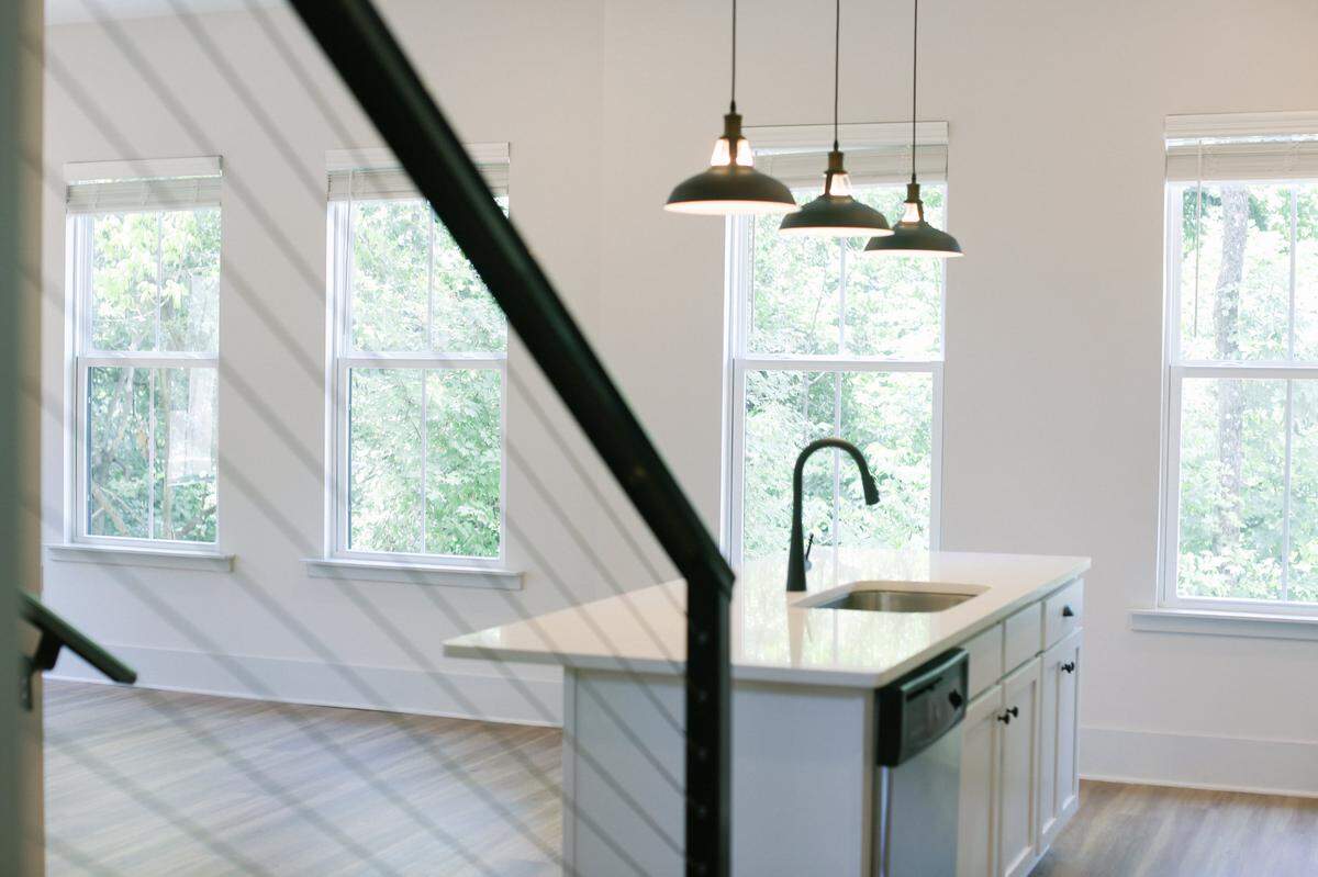 Bright, airy rooms make these townhomes feel spacious and welcoming.