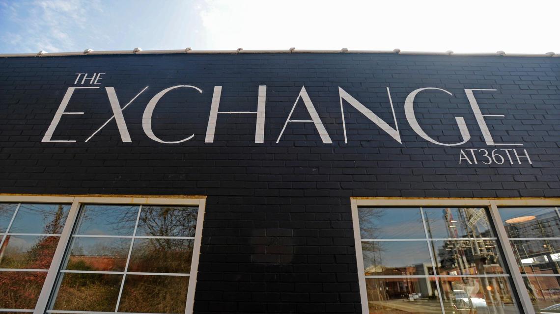 Outside The Exchange at 36th on Tuesday, February 9, 2021. The Exchange at 36th. a new market concept in NoDa, is working with an array of local and regional vendors to ensure the venue has a distinctly Carolina flair.