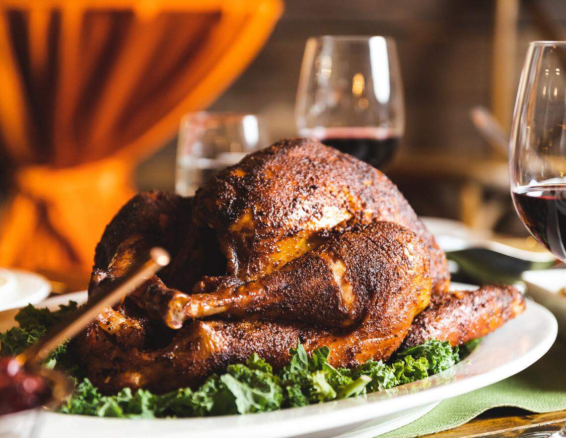 Midwood Smokehouse is offering whole smoked turkeys or meat by the pound.