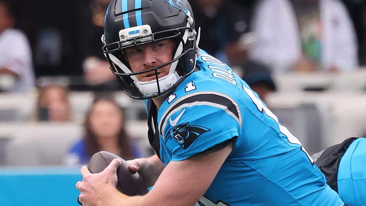 Carolina Panthers quarterback Andy Dalton.