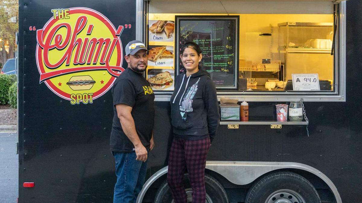 Jackelyn Danz and Freddy Rivas own the Chimi Spot Food Truck.