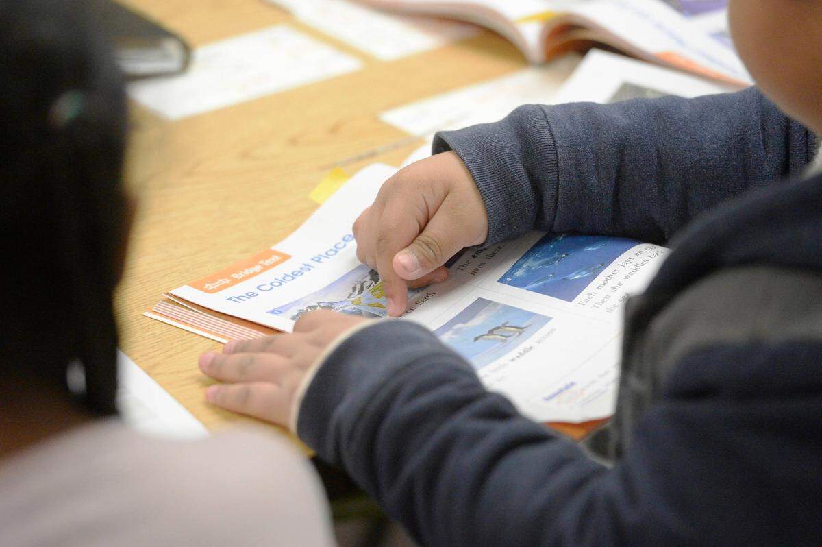 A Reedy Creek Elementary second grader works on an English lesson on Monday, January 14, 2019. For the first time ever, Charlotte-Mecklenburg Schools has more than 20,000 immigrant students who need help learning English.