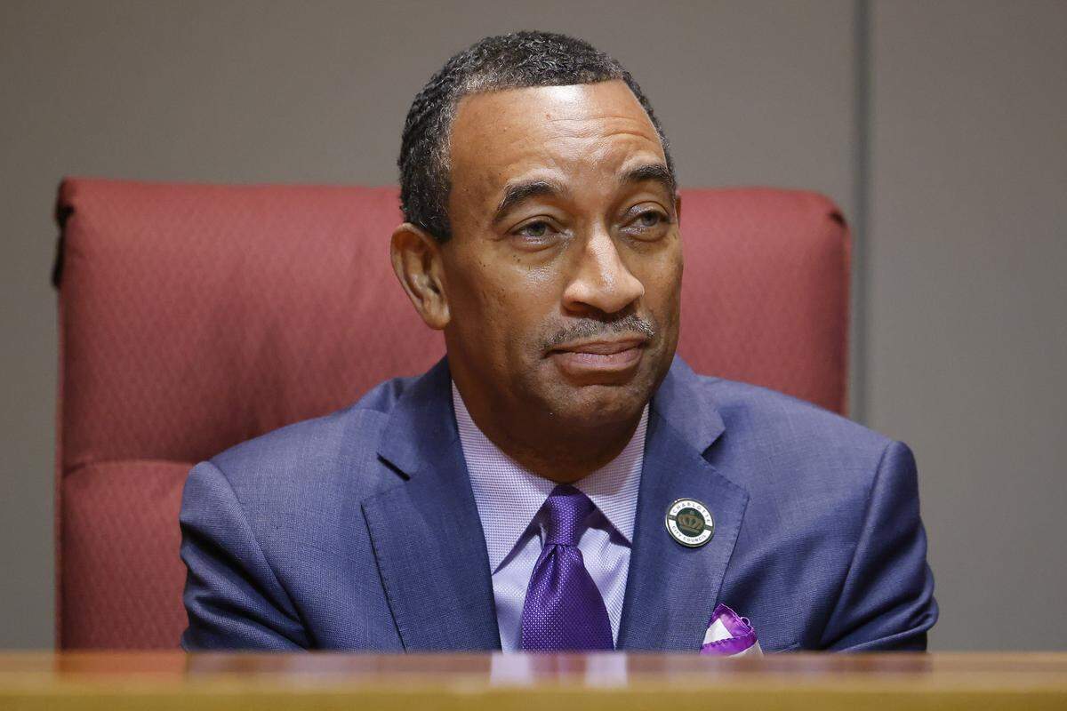 James "Smuggie" Mitchell, At-Large Charlotte City Council member at the Charlotte-Mecklenburg Government Center in Charlotte, N.C., Tuesday, Sept. 6, 2022.