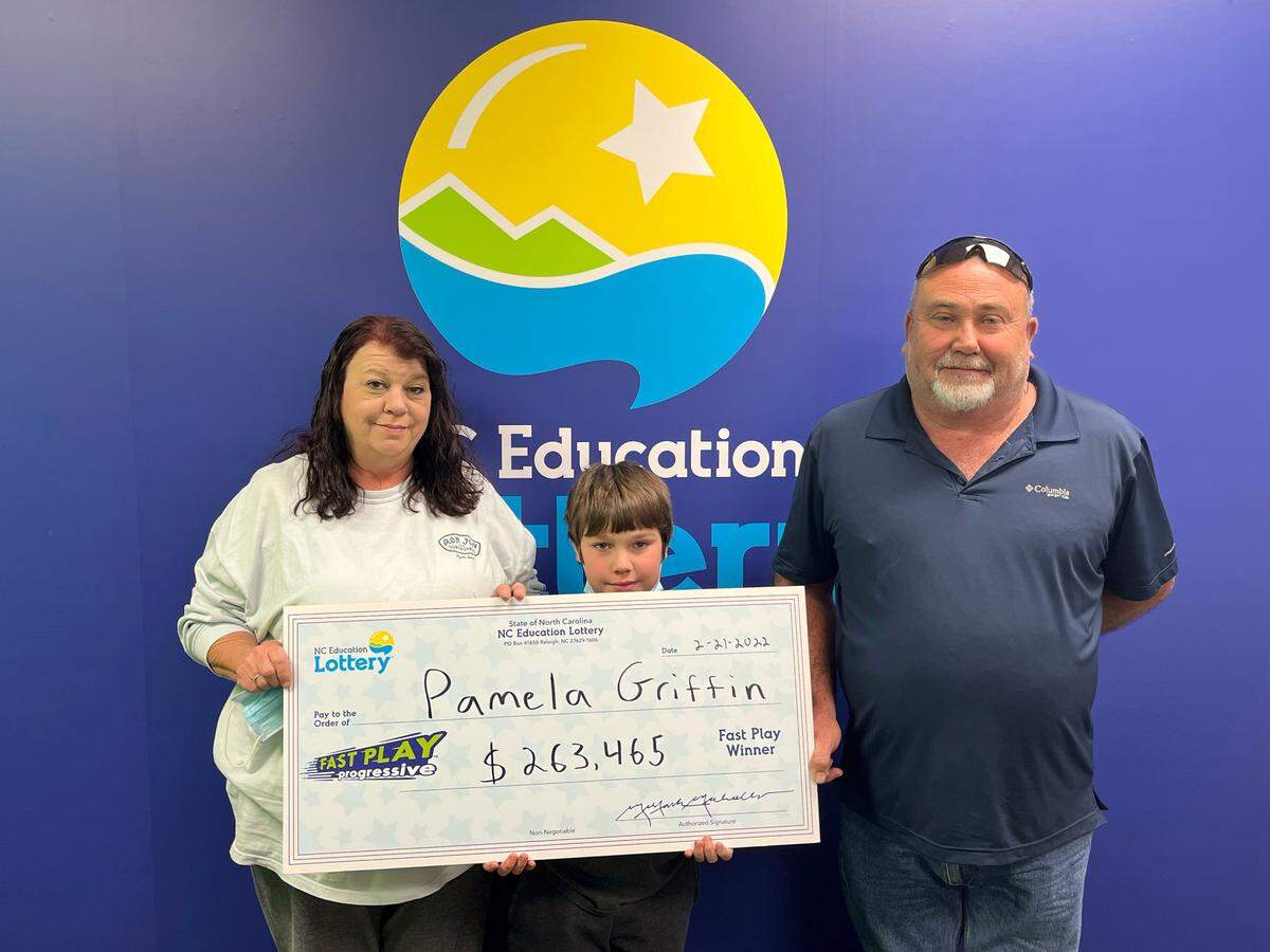 Pamela Griffin, 55, of Marshville hit on a $263,465 jackpot off a $10 Fast Play ticket. Her husband didn’t believe her until he saw the winning ticket.