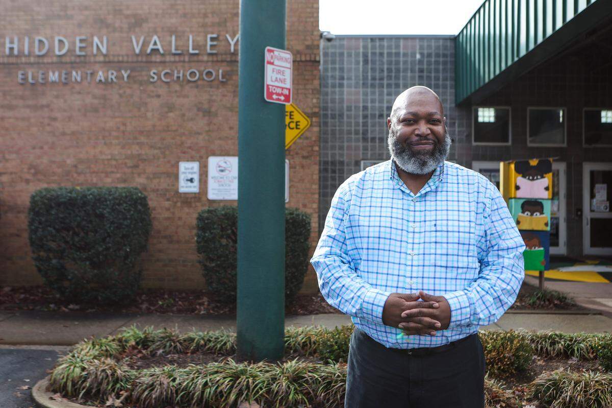 Michael Hayes, a fifth-grade language arts teacher at Hidden Valley Elementary school started a program, Men Count, to bring a positive influence to the school. The men who volunteer for this quarterly event are not just from the Hidden Valley community, but from all over Charlotte. Hayes says one of his intentions behind creating this group is to have children feel that they are seen, understood and held to a high expectation.