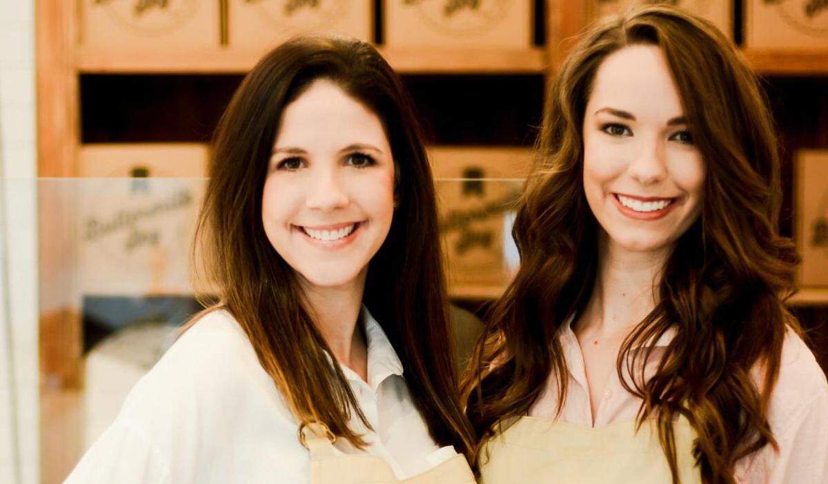 Gabby Sillyman and Savannah Lape said business has been booming so far at the Huntersville pie shop.