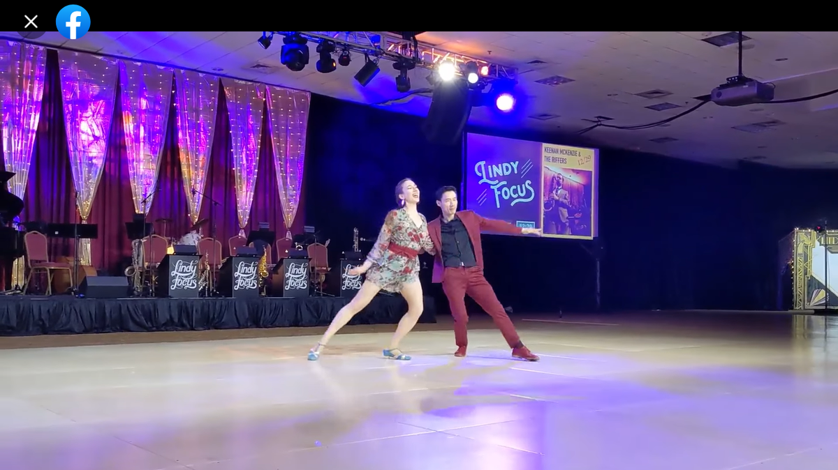 Video shows a dancer proposing to his partner during their routine in North Carolina.