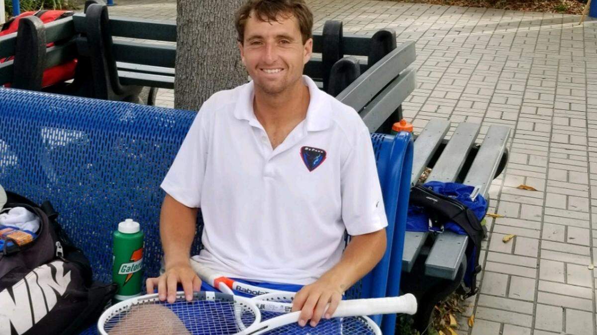 Former Charlotte Catholic tennis star Kyle Johnson, a four-time state champion, is trying to make it as a professional player