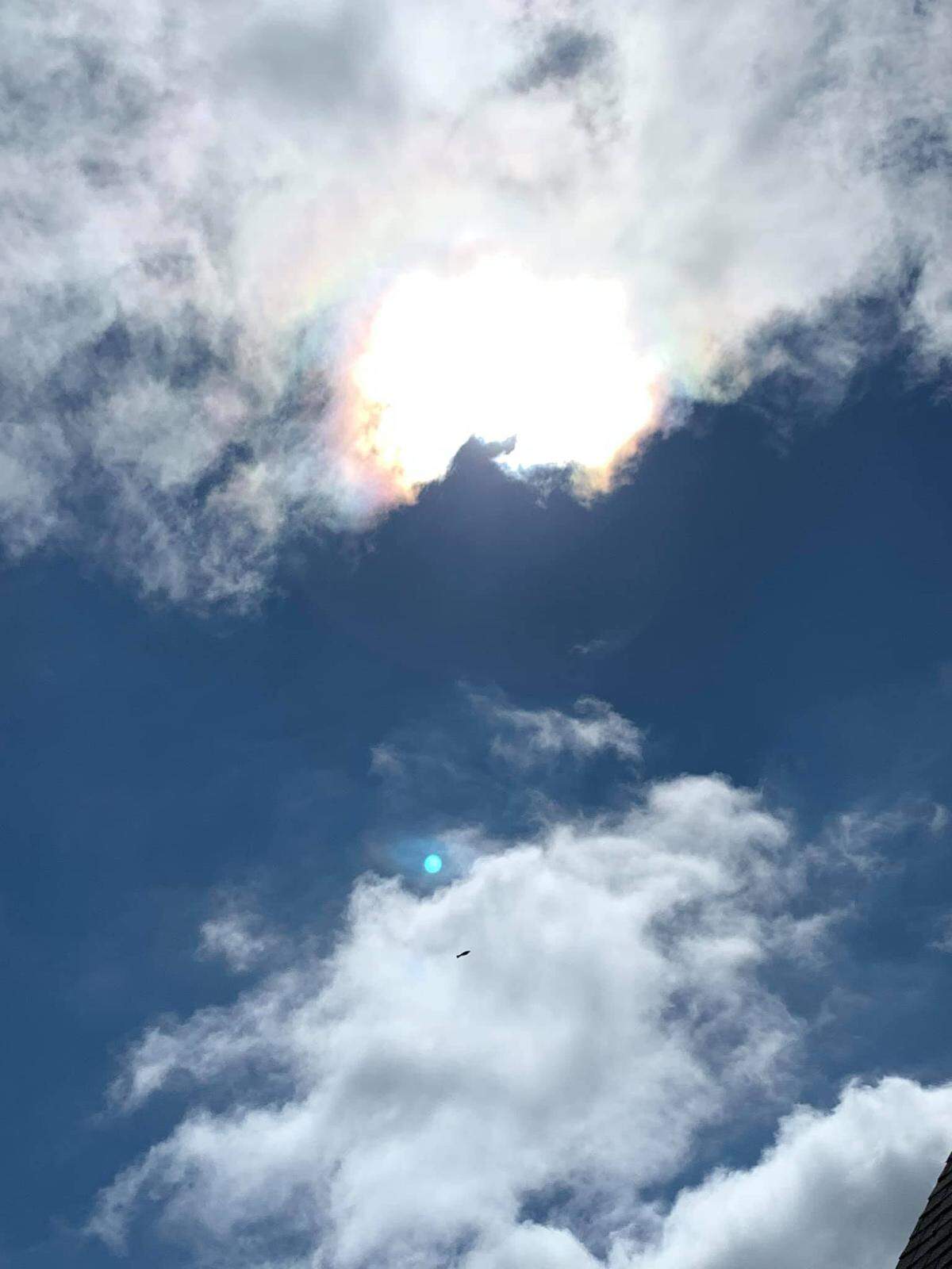 The photo of the sun taken by Jenny Sigmund on Wednesday.