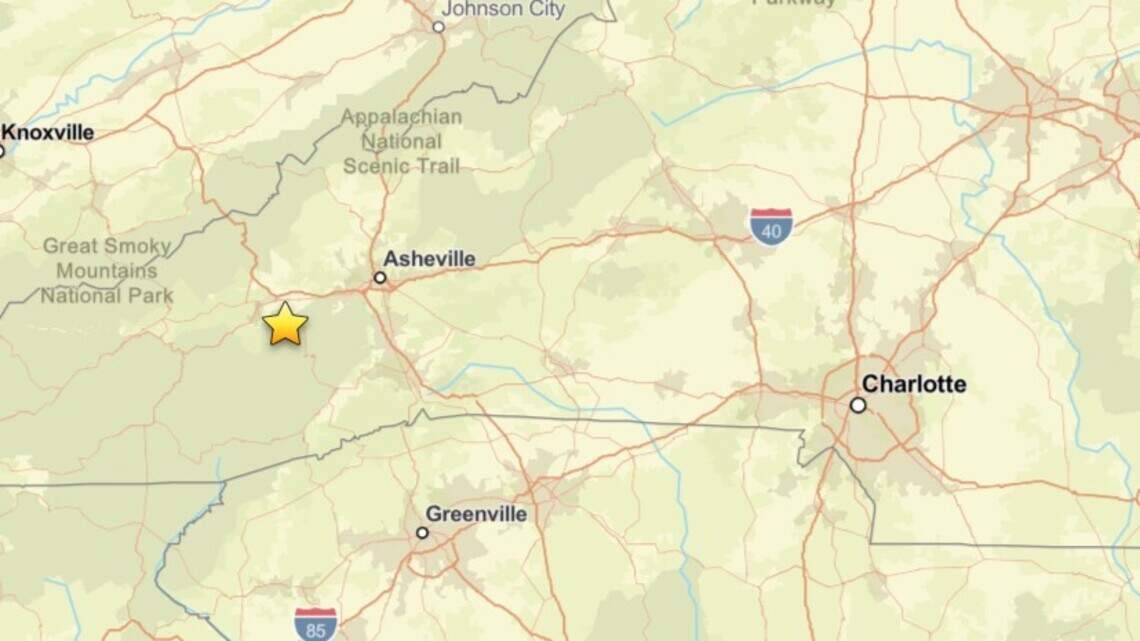 Small earthquake detected near scenic NC town in the Smoky Mountains, USGS says