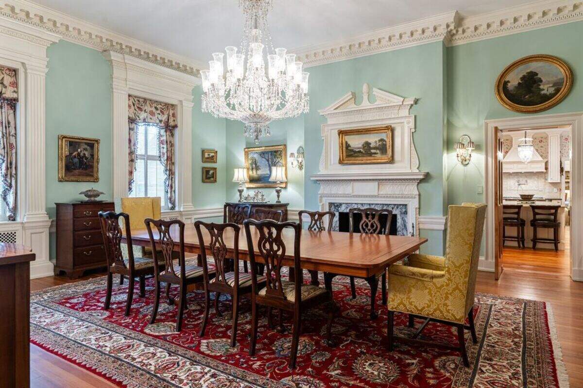 The dining room.