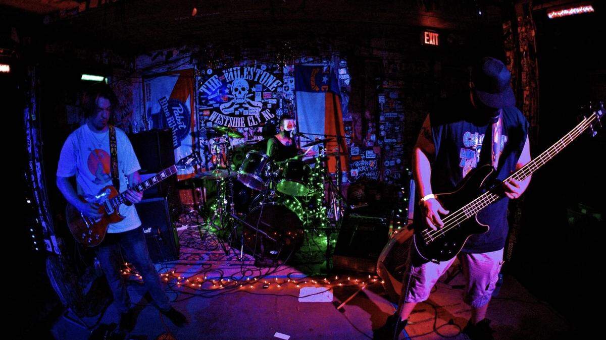 Metal band, Hightower, playing at The Milestone Club on May 5th, 2023
