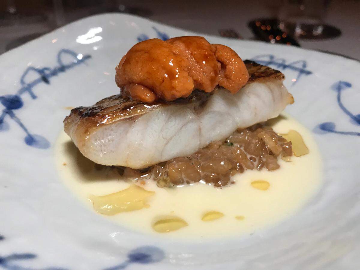A dish at Zén, a restaurant in Singapore with three Michelin stars.