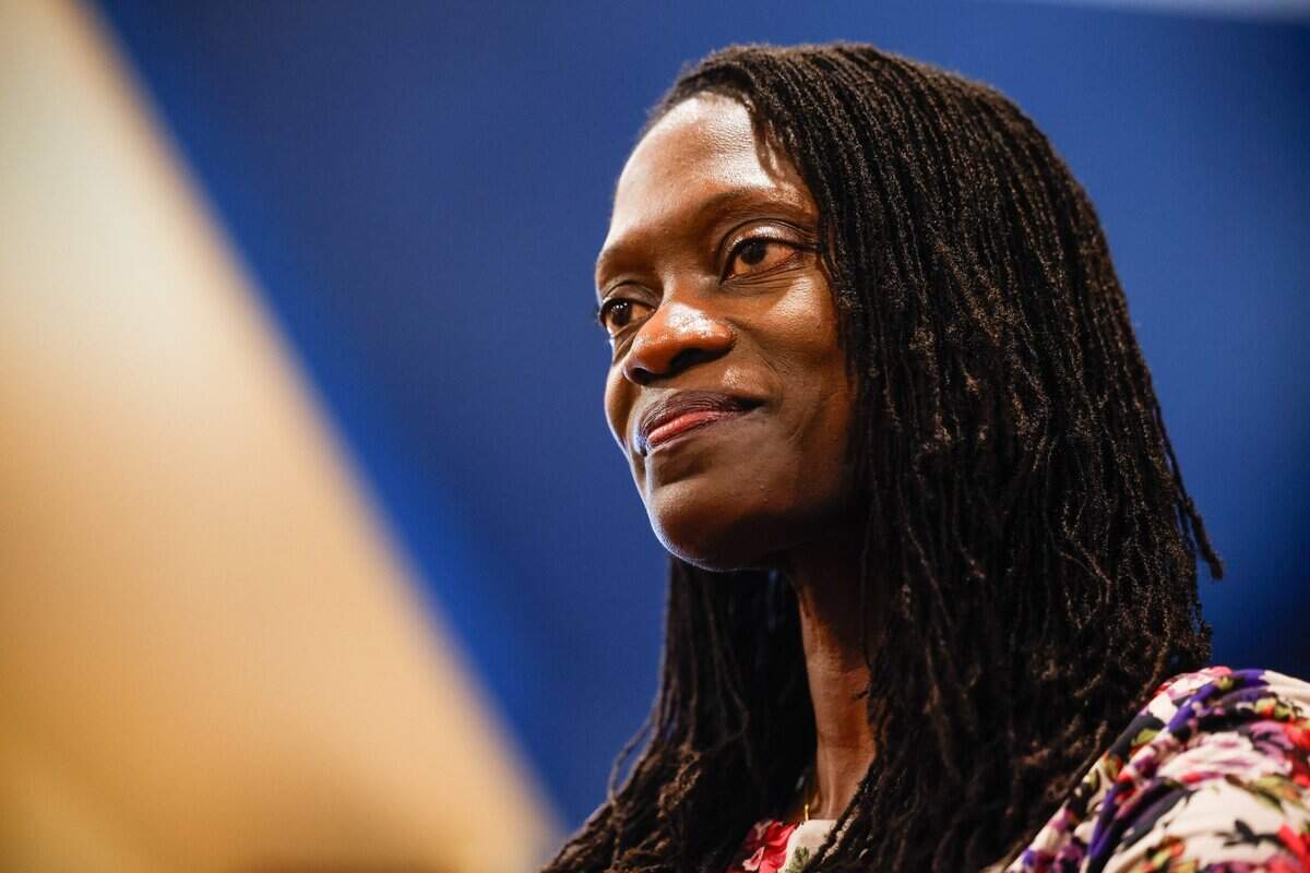 Valerie Kinloch, the president of Johnson C. Smith University, talks about her vision for JCSU in her office in Charlotte on Tuesday, June 18, 2024.