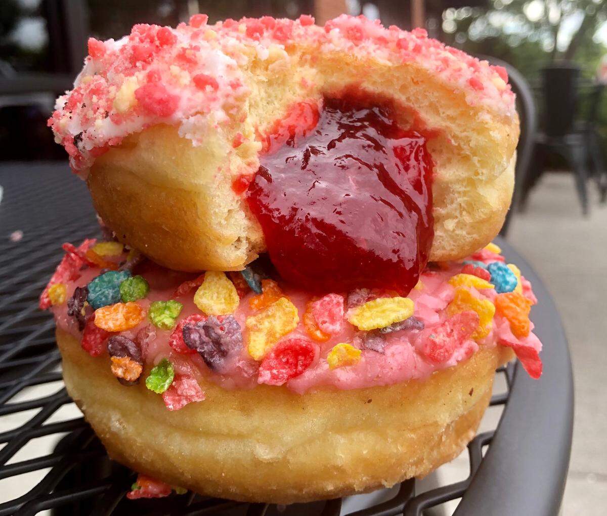 OMG Donuts custom fills donuts on the spot at the time of purchase.
