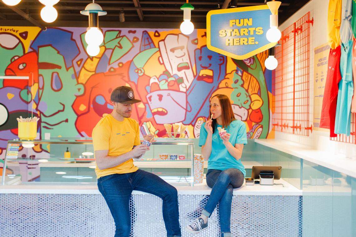 Seemingly Overzealous co-founders Garrett Tichy and Jessica Berresse.