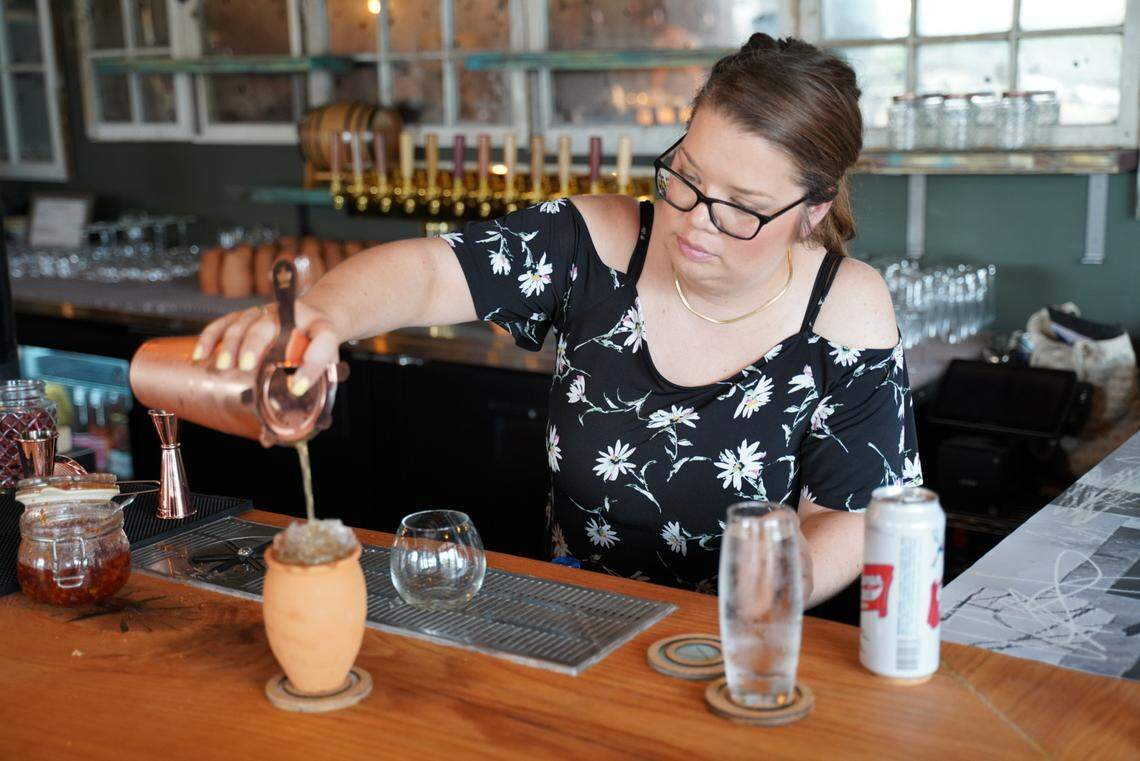 Amanda Britton is a bartender at VANA in South End.