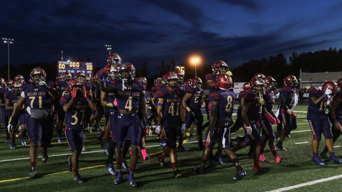 Chambers plays against Mallard Creek on Friday, October 28, 2022.