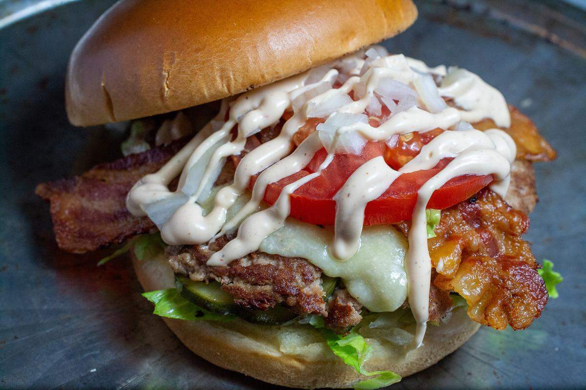 Patty & The Dogs’ Turkey Patty is among the foodie indulgences you’ll find via Carolina Commercial Kitchen in Charlotte.
