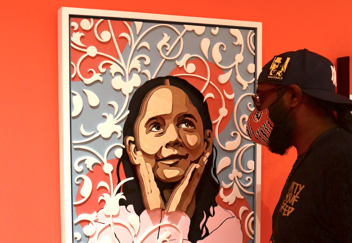 The Uptown Mint Museum will host an art exhibit called LOCAL/STREET, featuring 60+ BIPOC artists in Charlotte area. Visitors will browse sculptures, paintings, multimedia works and more from June 17-24, 2022. Art is by @ArtByPercy.