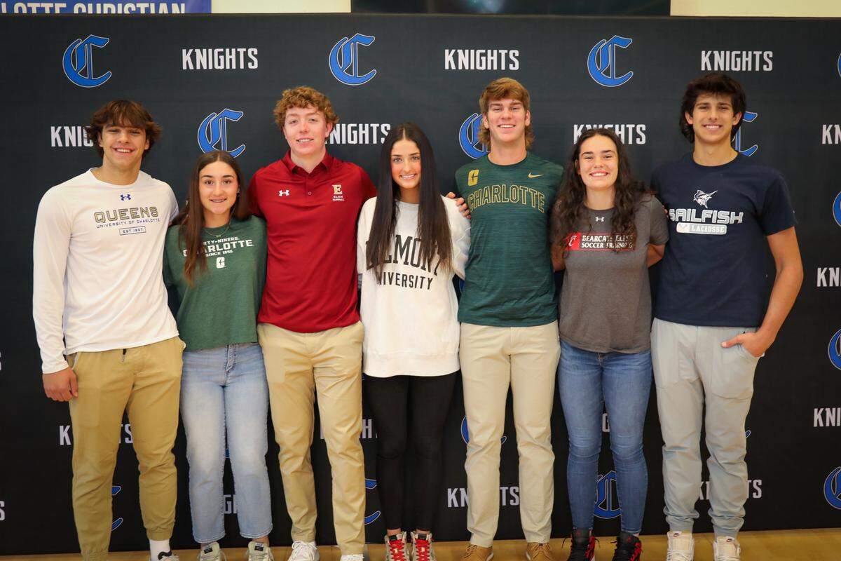 Charlotte Christian students signed with colleges Wednesday