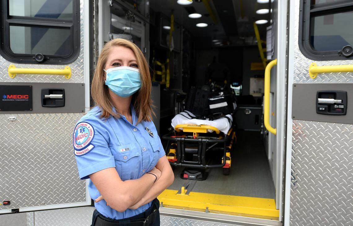 Mecklenburg County paramedic Lauren Gosnell.