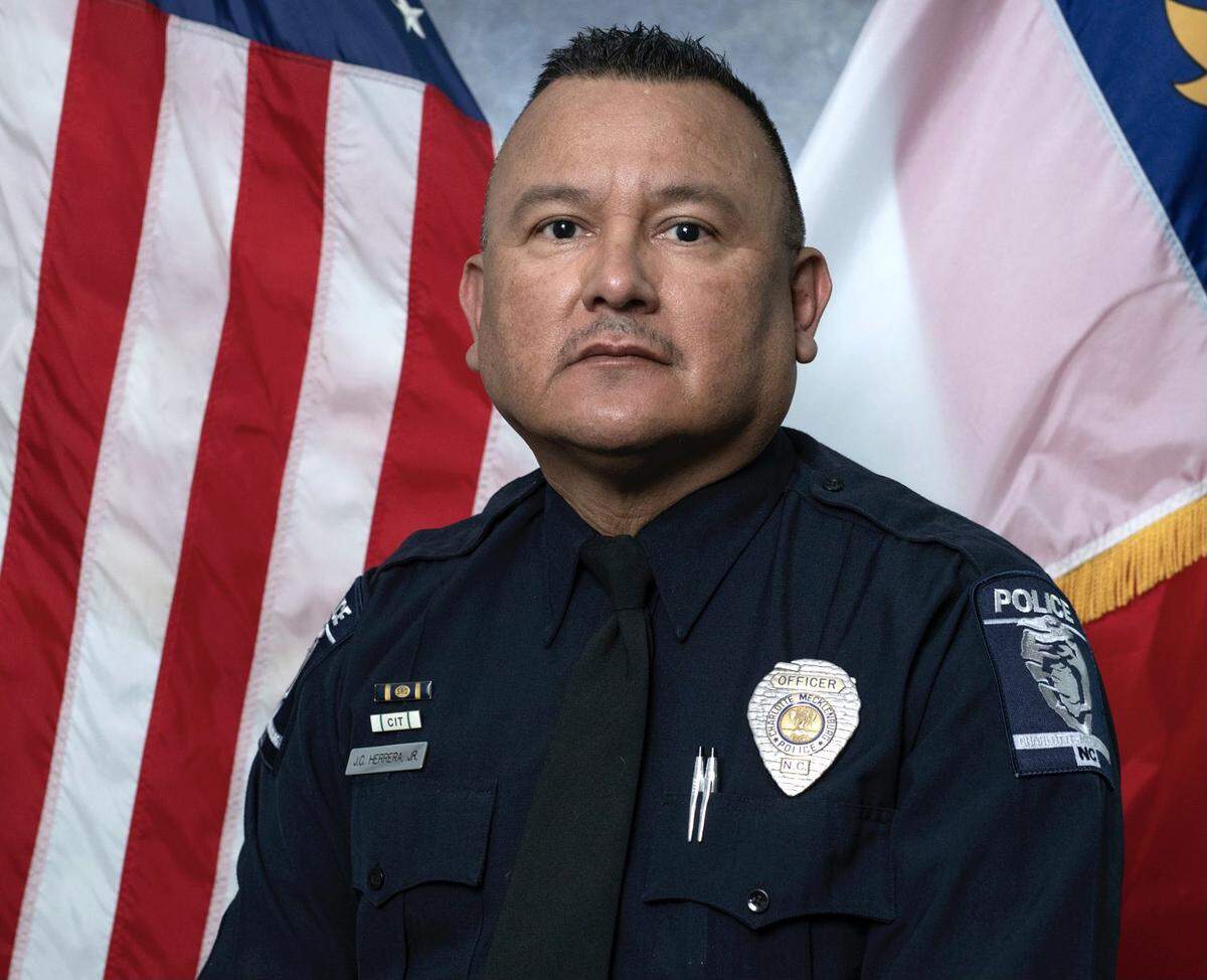 Charlotte-Mecklenburg police Officer Julio Herrera died in October 2021 after a three-week fight with COVID-19, his wife, Beth, posted on Facebook. Herrera was the resource officer at Ardrey Kell High School.