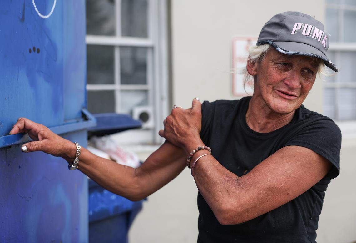 “We’re struggling. We went through the storm, but the storm made me stronger,” says Renee Maynor as she talks about how much more difficult life has been since Hurricane Helene devastated the area. Maynor, originally from Charlotte, has lived unhoused in Asheville for the past three years. She continued, “Nobody’s told us nothing. Even if you don’t know nothing, give these people a word of encouragement, some peace of mind, you know? That’s what they need out here.”