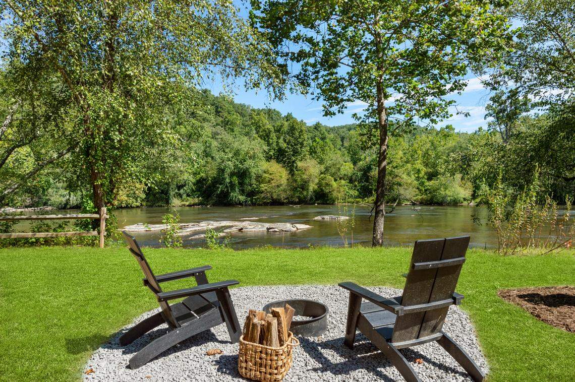 Asheville River Cabins is located next to the French Broad River in Arden, NC.