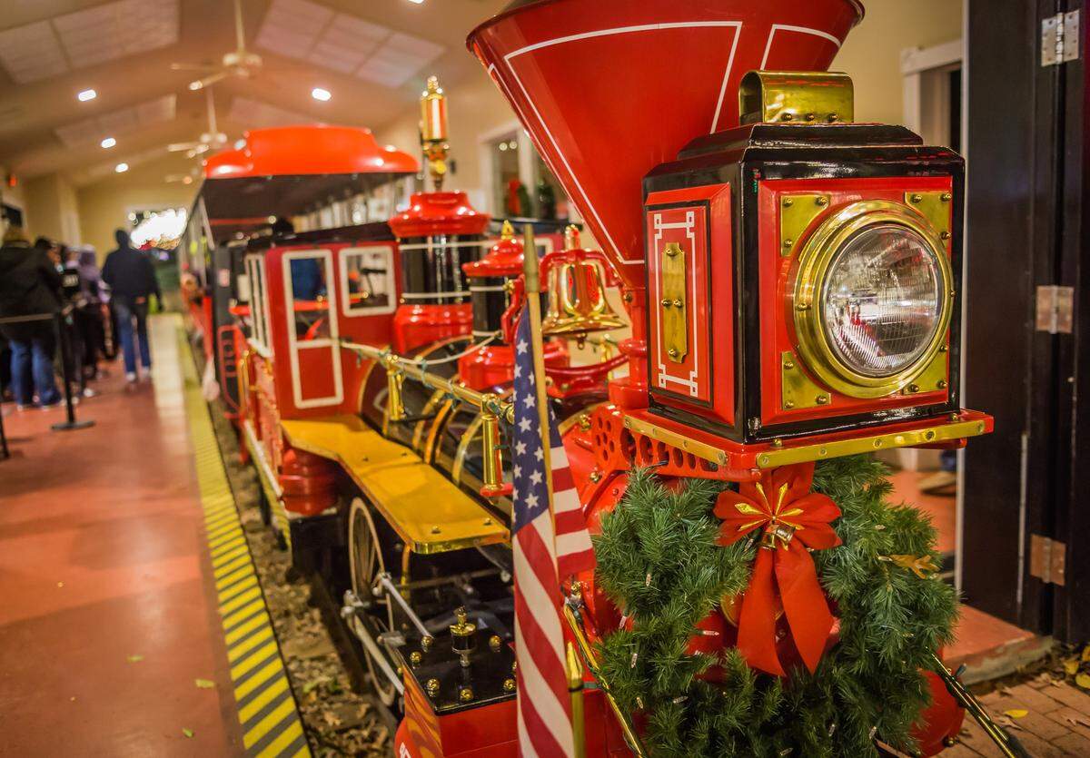 Tickets to ride the Winterland Express train are $2 per person and can be purchased online in advance to ensure a spot.
