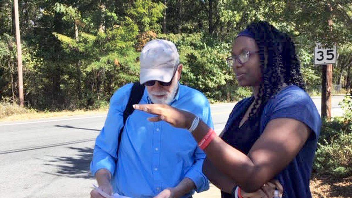 Tom Stanley and Unique Patton have now worked on two public arts projects together in the HIdden Valley community where Patton grew up.