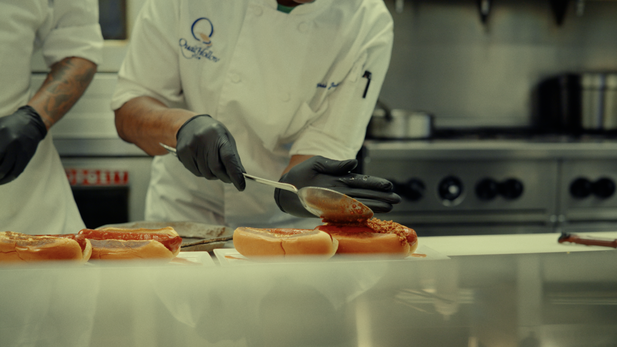 Gleezy’s double-smoked brisket hot dogs were featured at Quail Hollow Club in the clubhouse during the PGA Championship.