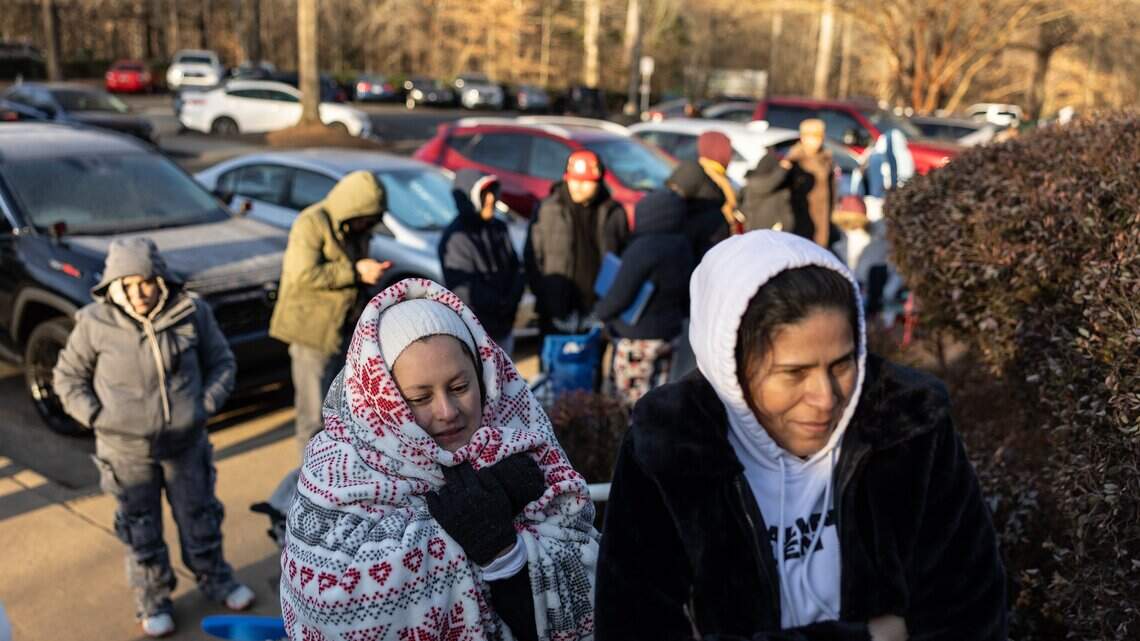 People are sleeping outside Charlotte ICE office overnight because of long waits