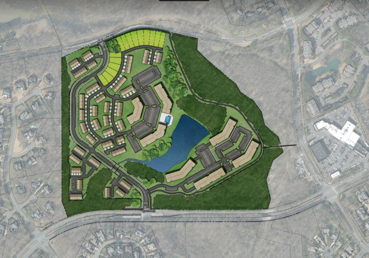 RK Investors is making plans to add apartments and townhomes between Elm Lane and Rea Road in south Charlotte.