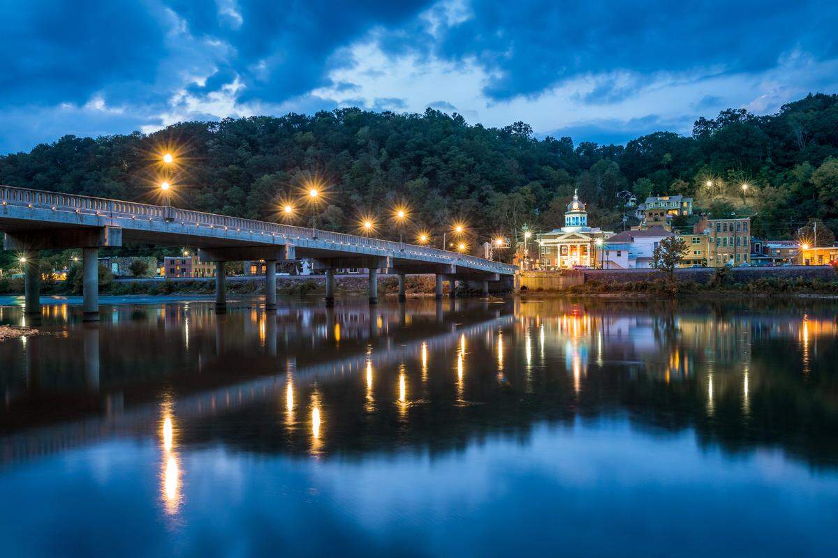 Marshall sits along the French Broad River.