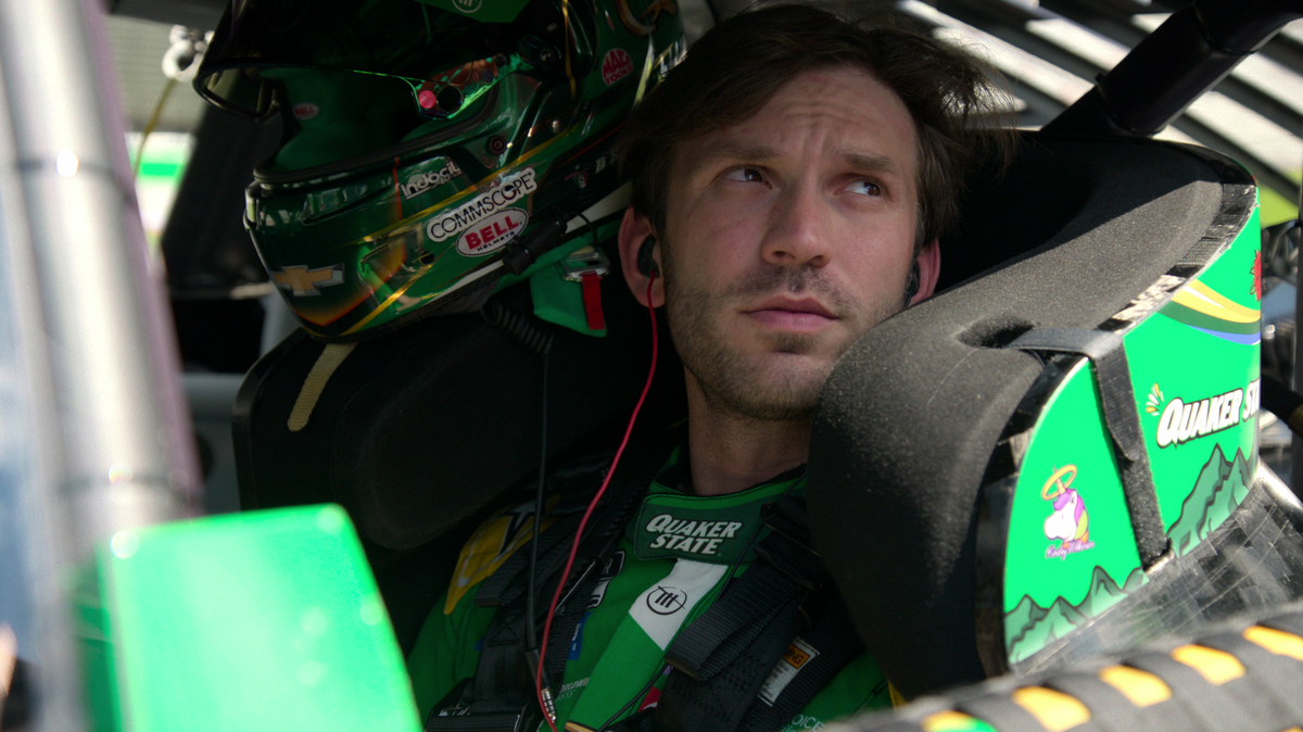 NASCAR driver Daniel Suárez inside his race car during ‘Full Speed: Season 2.’